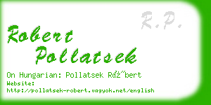 robert pollatsek business card